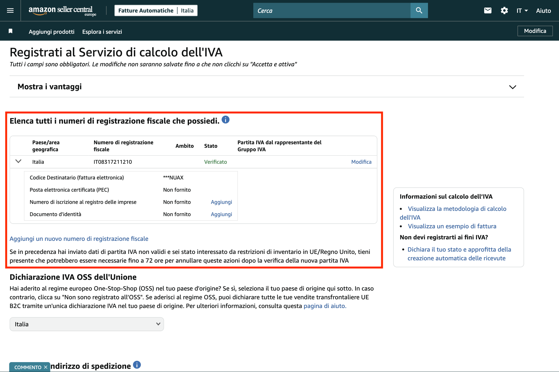 Guida Einvoix | Registrazione Calcolo IVA Amazon