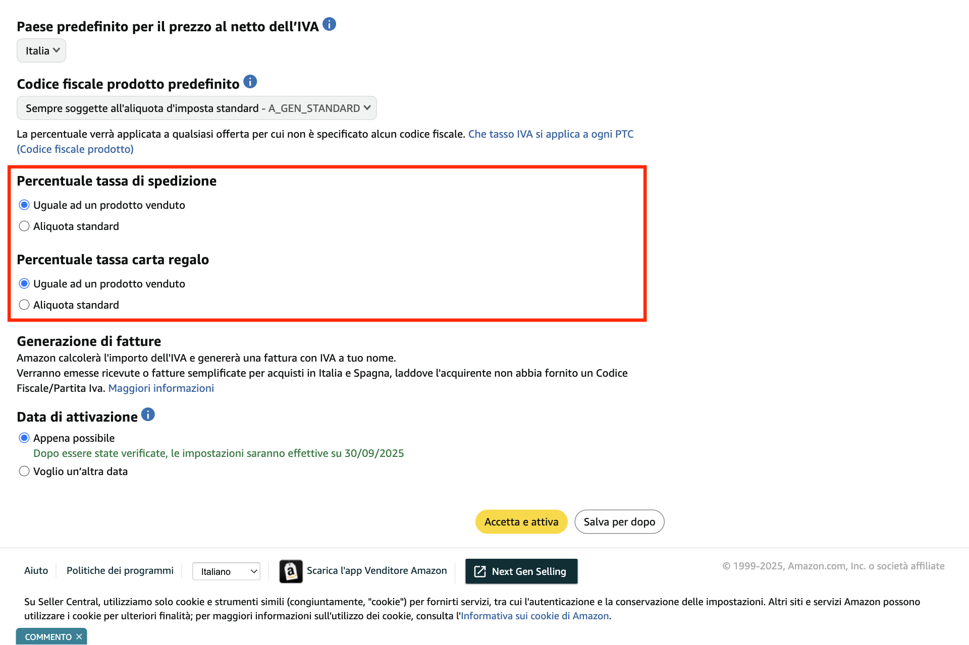 Guida Einvoix | Percentuali spedizioni e carta regalo Amazon
