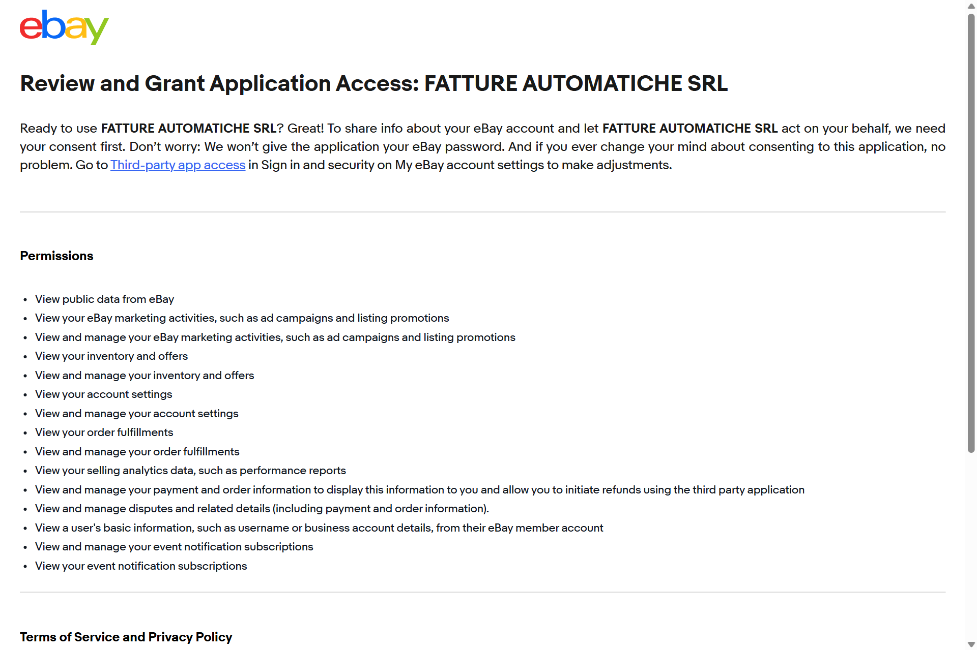 Guida Einvoix | Autorizza Einvoix eBay