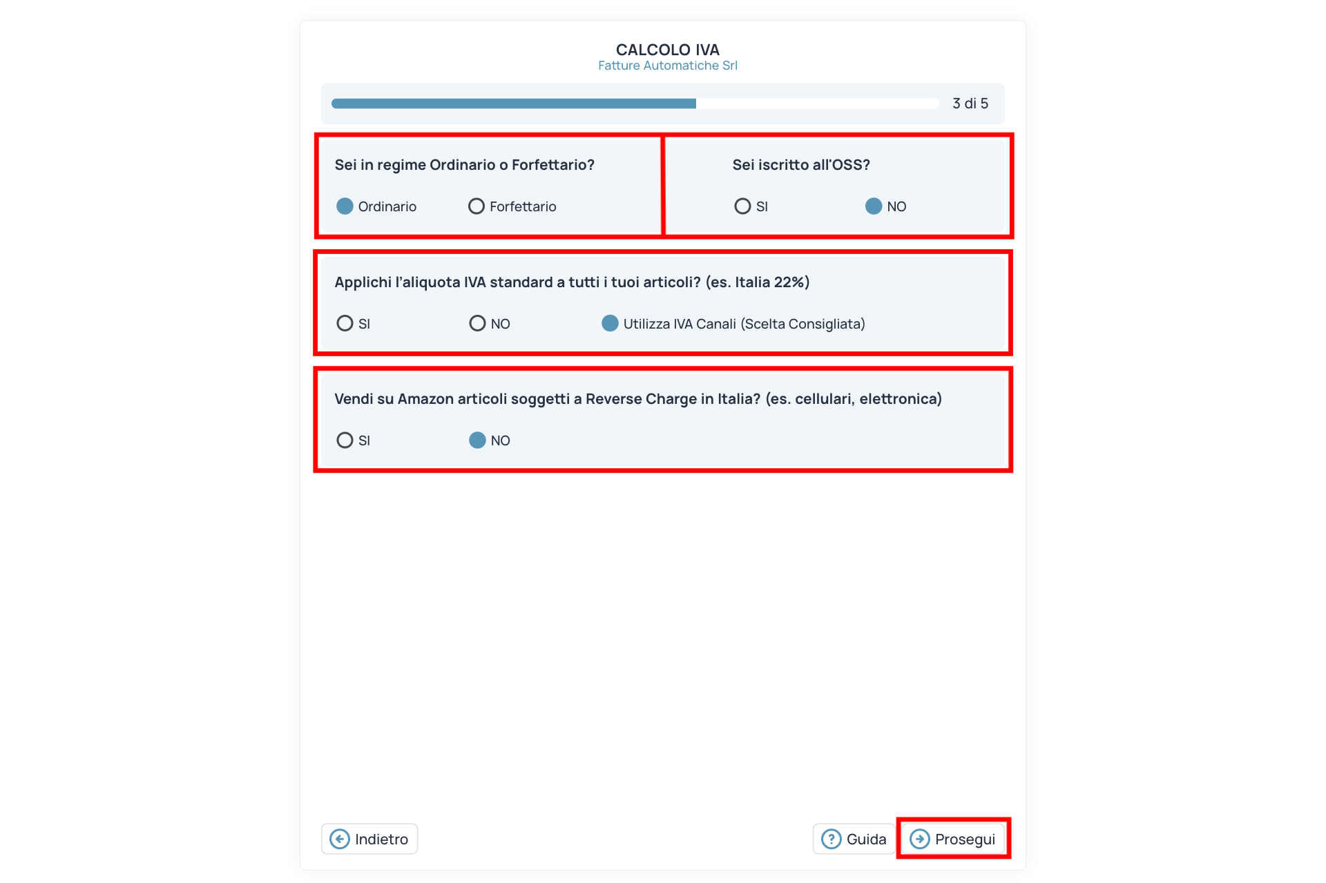 Guida Einvoix | Calcolo IVA